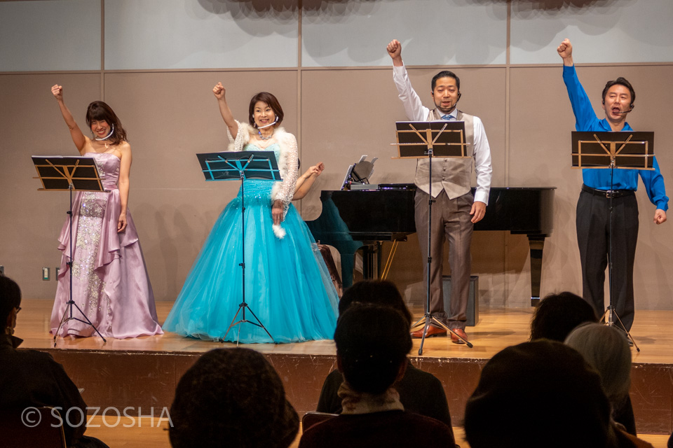 大石里恵( ソプラノ ) 田邉織恵( ソプラノ ) 石川太一( テノール ) 星田裕治(バリトン) 村主夕加( ピアノ )　ゆりえっとプレゼンツ たかつき悠々コンサート